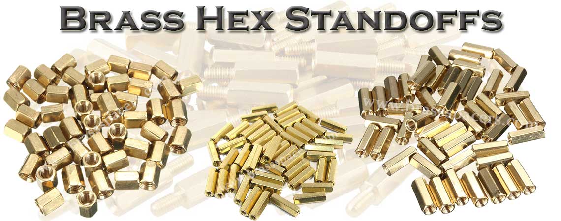 1/4 Across Flats Nickel Plated Hex Male-Female Standoffs Brass #6-32 X 1 500 pcs