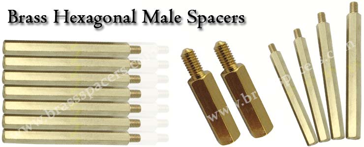 Brass Hexagonal Male Spacers