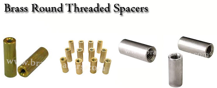 Brass Round Threaded Spacers
