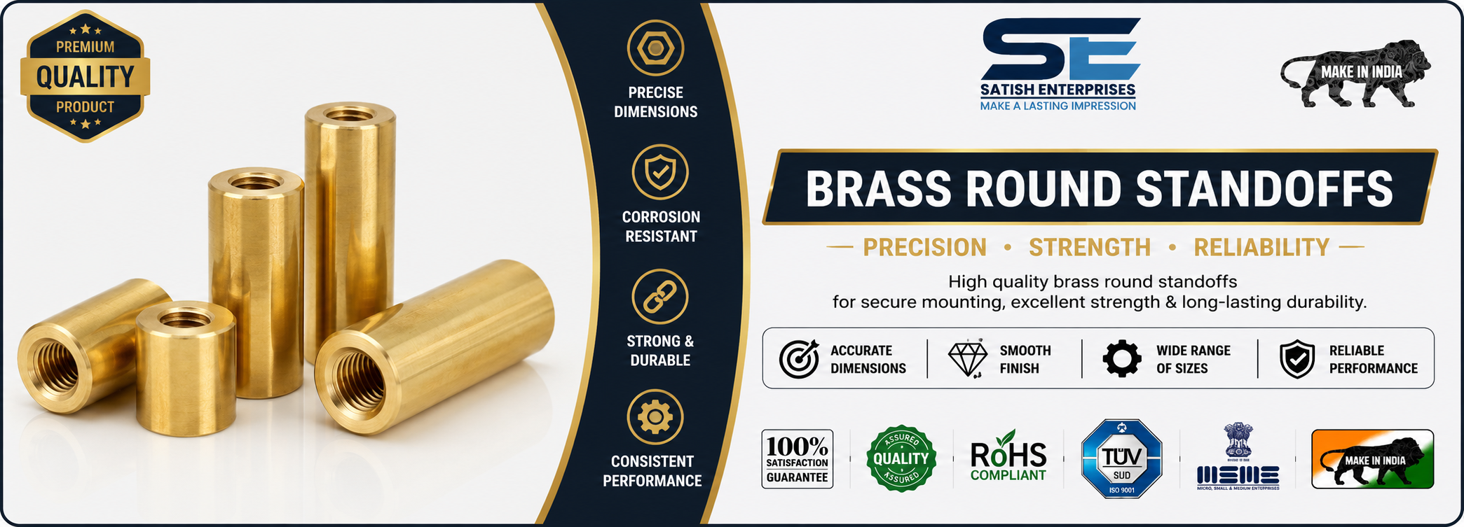 Brass Round Standoffs