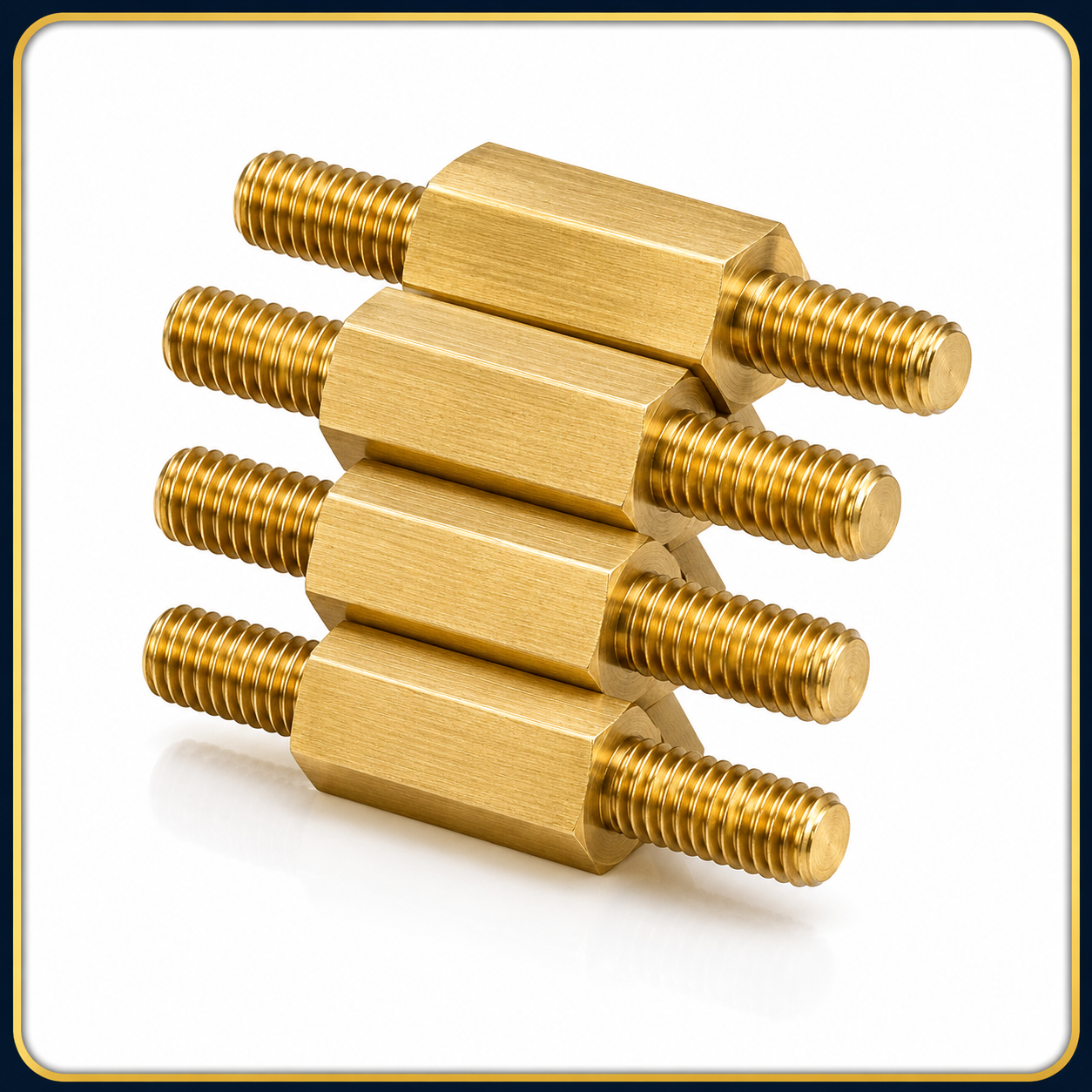 Brass Male-Male Hex Standoffs - Satish Enterprise Brass Male-Male Hex Standoffs