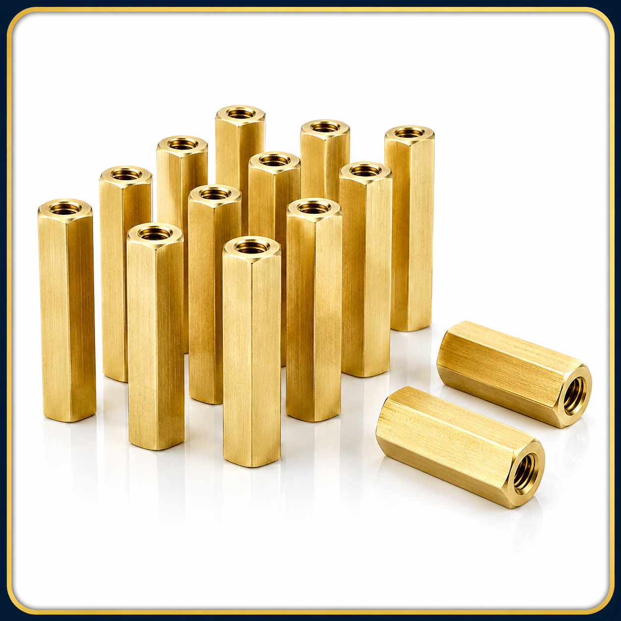 Brass Square Standoffs - Satish Enterprise Brass Square Standoffs