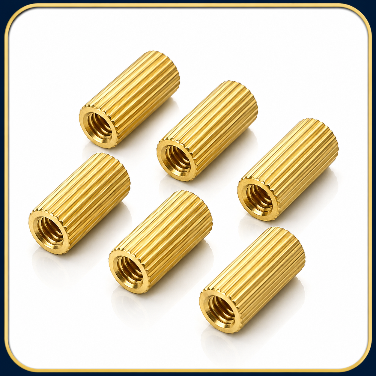 Brass Round Threaded Spacers