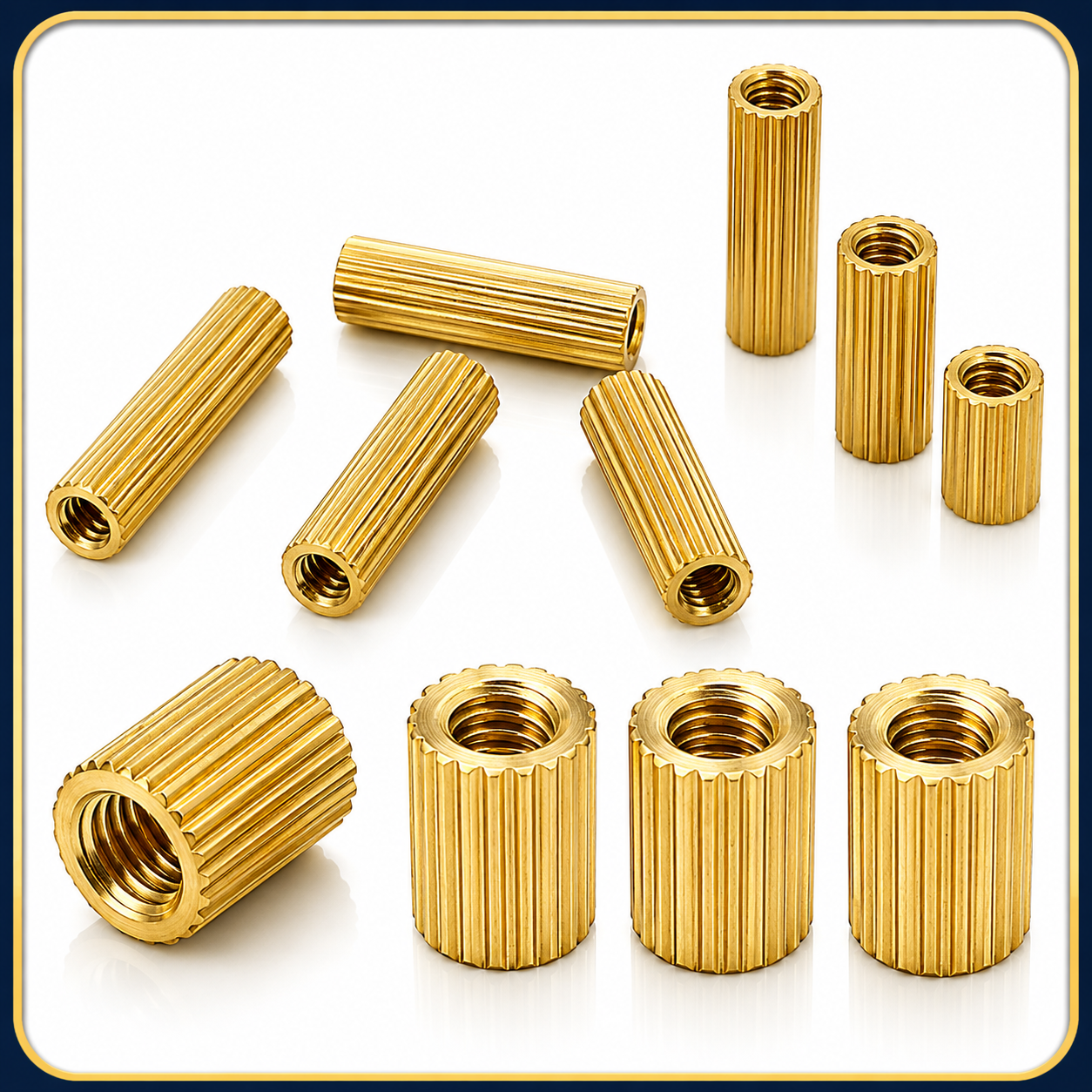 Brass Round Threaded Spacers