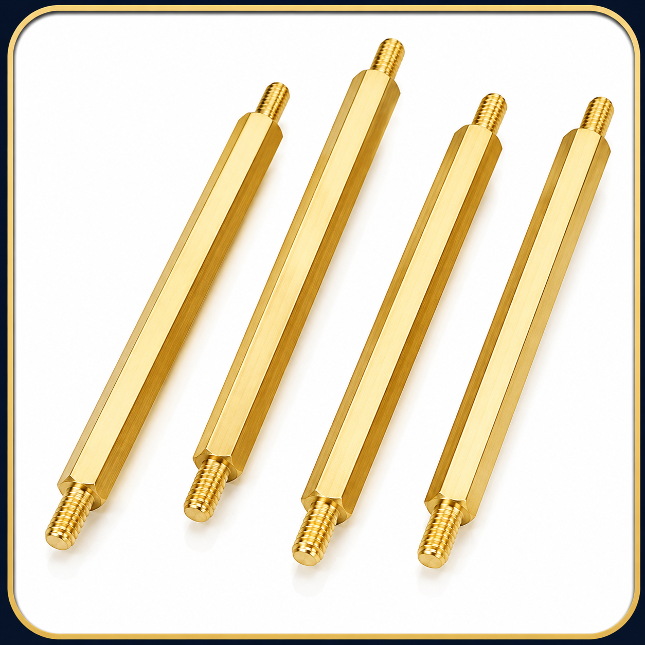 Brass Hexagonal Male Spacers