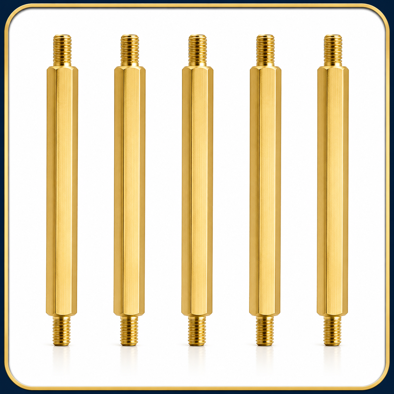 Brass Hexagonal Male Spacers