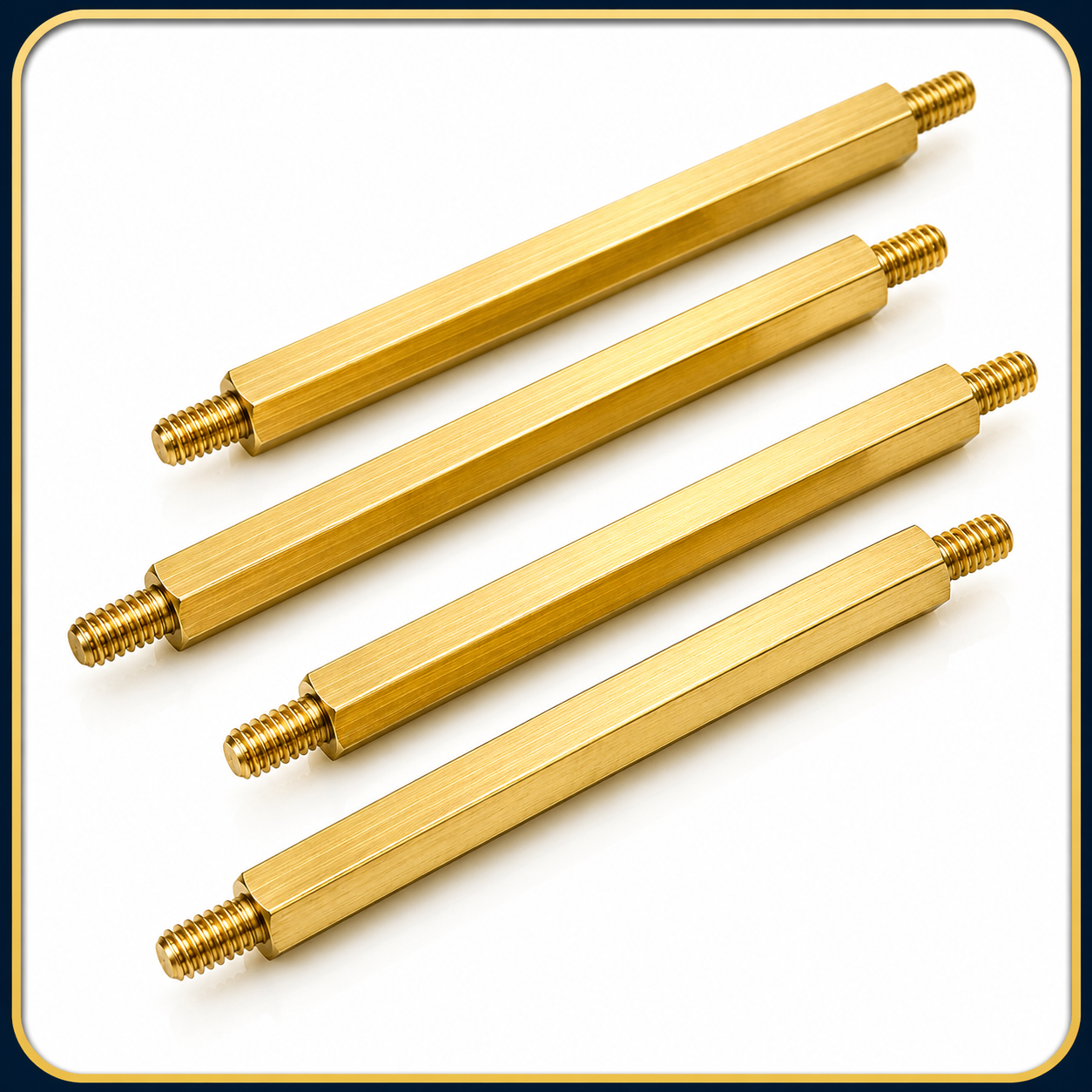 Brass Hexagonal Male Spacers