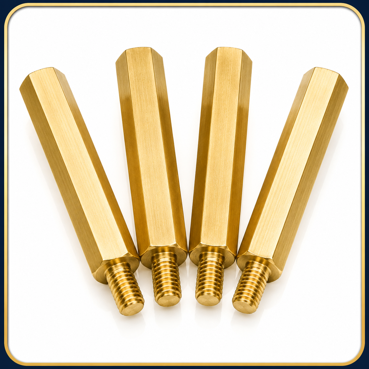 Brass Hexagonal Female Spacers Brass Hexagonal Female Spacers